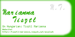 marianna tisztl business card